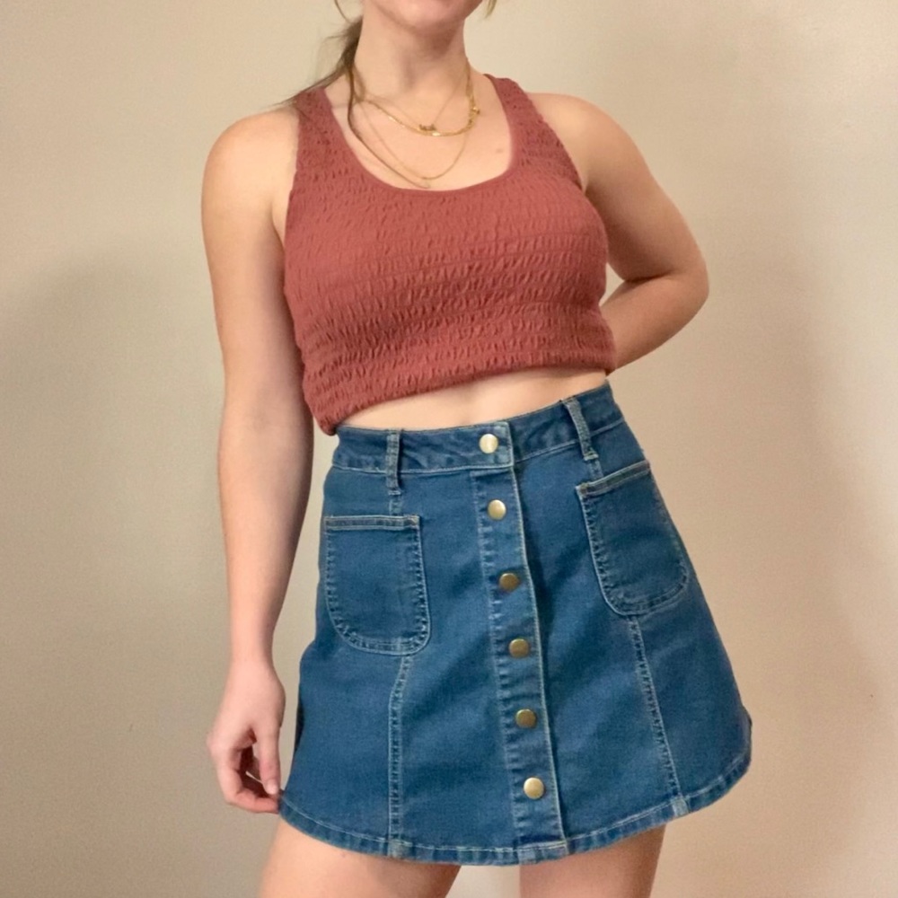 Altar’d State Jean Skirt